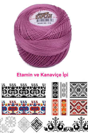 Tedar Kaplan Etamin Ve Kanaviçe İpi 8 No Kod/Renk: 318 - Royaleks Najmaddin