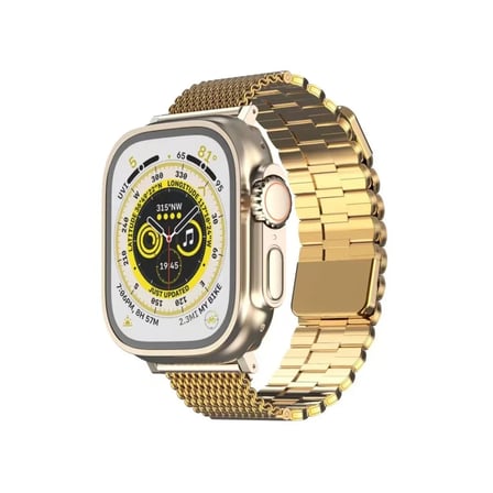 Mark Newface Apple Watch 42mm Ascend Metal Kordon - Gold Najmaddin