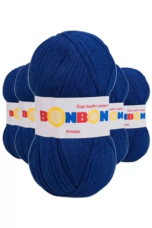 Tedar 5 Adet Kristal El Örgü Lif İpi Mavi 98488 - bonbon mudanis Najmaddin