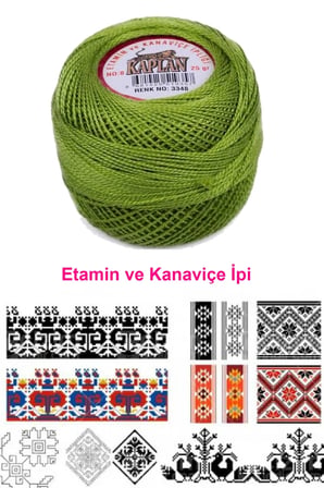 Tedar Kaplan Etamin Ve Kanaviçe İpi 8 No Kod/Renk: 3348 - Royaleks Najmaddin