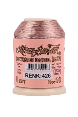 Tedar 3 Adet Altınbaşak Oya ve Dantel İpi 20 gr - Royaleks - No: 426 Najmaddin