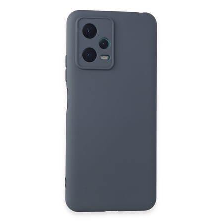 Bez Redmi Note 12 5G Kılıf Nano içi Kadife Silikon - Gri Najmaddin