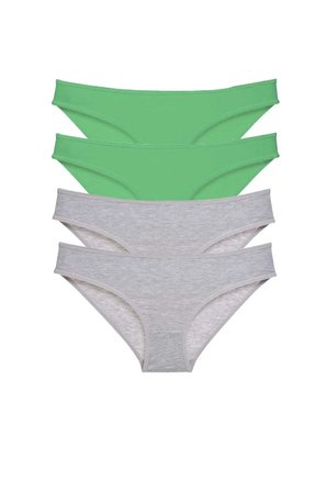 Tedar 4 adet Süper Eko Set Likralı Kadın Slip Külot Yeşil Gri Najmaddin