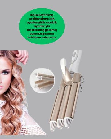Mey Mey İthalat Profesyonel Kullanıma Uygun Bukle Maşası Yeni Nesil Najmaddin