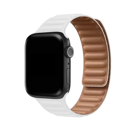 Mark Newface Apple Watch 38mm Loop Kordon - Beyaz Najmaddin