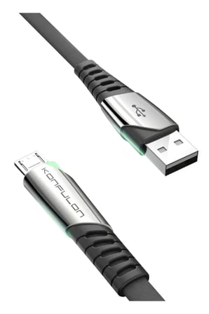 Sh Konfulon Dc16 Micro Usb Kablo 1m 2.4a - Siyah Najmaddin