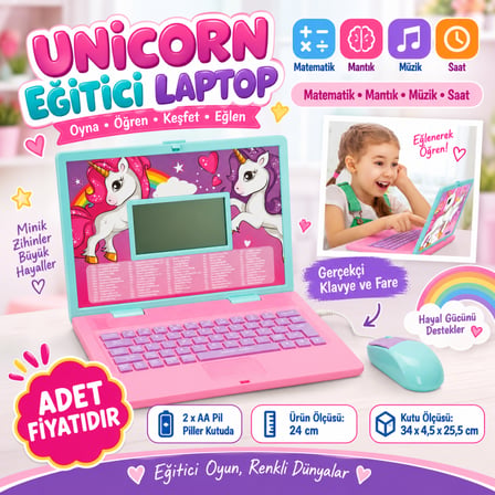 Ticaret Sesli Unicorn İngilizce Türkçe Laptop Najmaddin
