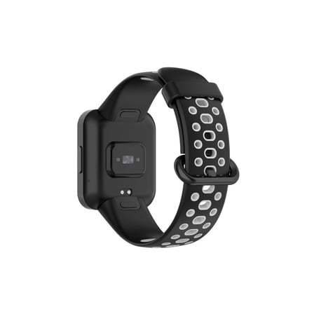 MEPA Najmaddin Xiaomi Redmi Watch 2 Spor Delikli Kordon - Siyah-gri Najmaddin