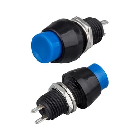 Sh Ic-191 Mavi 10mm Basmalı On-off 2p Anahtar Buton Ds-450 Najmaddin