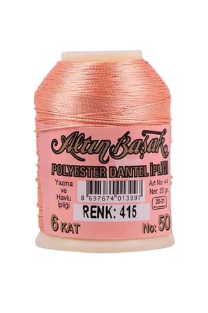 Tedar 3 Adet Altınbaşak Oya ve Dantel İpi 20 gr - Royaleks - No: 415 - 970 - 745 Najmaddin