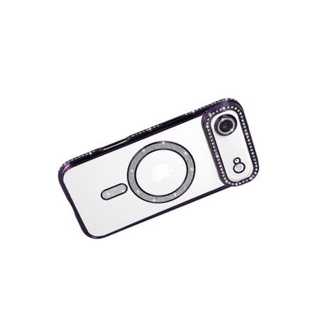 Bez iPhone 17 Air Joke Simli Magneticsafe Kılıf - Derin Mor Najmaddin
