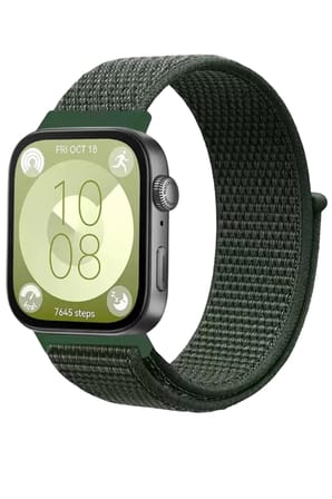 Sh Newface Huawei Fit 4 Hasırlı Cırtcırtlı Kordon - Koyu Yeşil Najmaddin