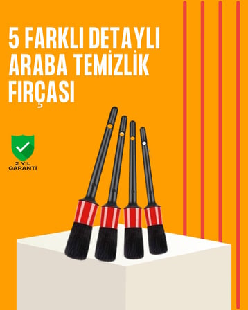 Hepsi Araba Temizliği İçin 5 Parça Fırça Takımı Najmaddin