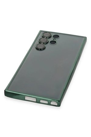 Mark Newface Samsung Galaxy S22 Ultra Kılıf Razer Lensli Silikon - Yeşil Najmaddin