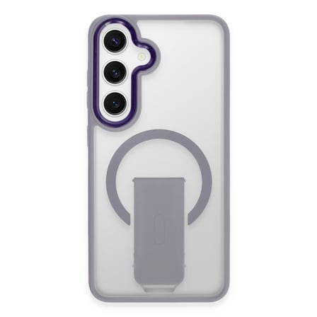 Bez Galaxy S24 Tork Magsafe Standlı Kapak - Lila Najmaddin