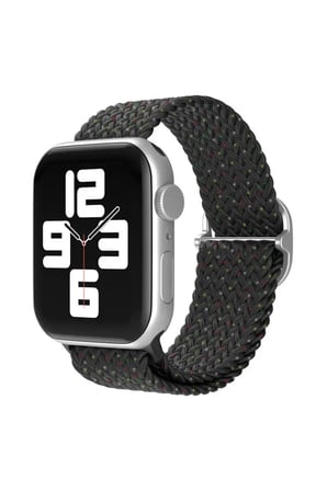 Mark Newface Apple Watch 38mm Star Kordon - Benekli Siyah Najmaddin