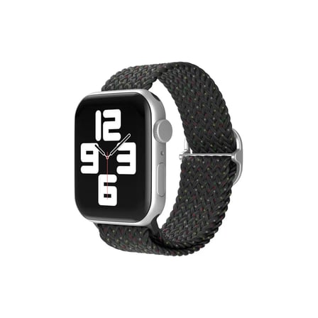 Mark Newface Apple Watch 38mm Star Kordon - Benekli Siyah Najmaddin