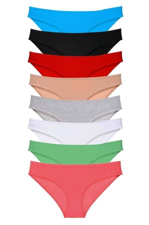 Tedar 8 adet Süper Eko Set Likralı Kadın Slip Külot Set 3 Najmaddin