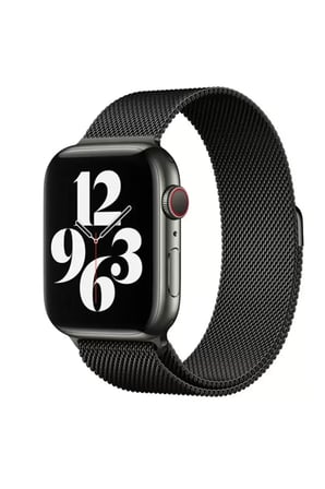 Mark Newface Apple Watch 38mm Metal Mıknatıslı Kordon - Siyah Najmaddin