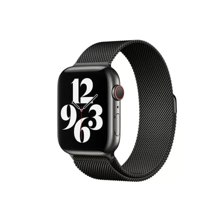Mark Newface Apple Watch 38mm Metal Mıknatıslı Kordon - Siyah Najmaddin