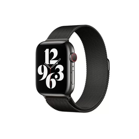 Mark Newface Apple Watch 38mm Metal Mıknatıslı Kordon - Siyah Najmaddin