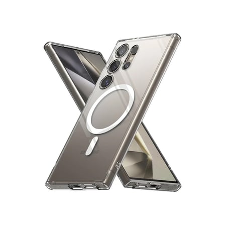 Bez Galaxy S24 Ultra Kılıf Magneticsafe Şeffaf Silikon - Şeffaf Najmaddin