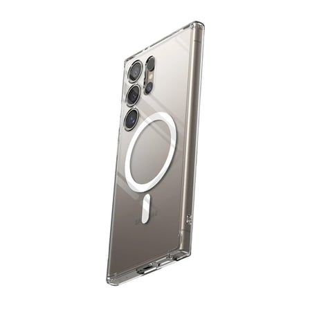 Bez Galaxy S24 Ultra Kılıf Magneticsafe Şeffaf Silikon - Şeffaf Najmaddin