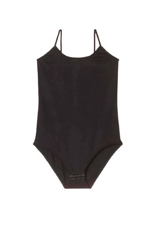 Tedar İp Askılı Kadın Çıtçıtlı Body Siyah Najmaddin