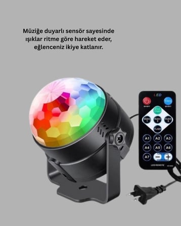 Karg Uzaktan Kumandalı Rgb Disko Projektör Işığı Najmaddin