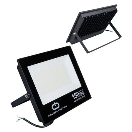 Sh Powermaster Pm-22586 150 Watt - 220 Volt 6500k Ip66 150* Işık Açısı Siyah Slim Kasa Beyaz Led Projektör Najmaddin