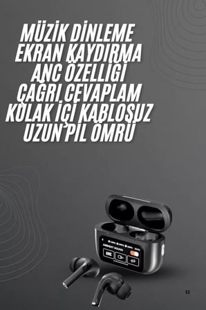 Hepsi Yeni Nesil Pro Ekranlı Bluetooth Kulaklık 5.0 Bluetooth Yeni Nesil Najmaddin