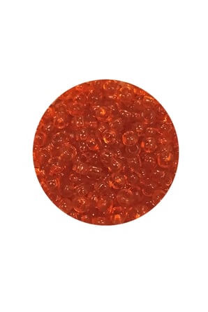 Tedar Dökme Cam Kum Boncuk (8/0) 3 mm - 20 Gram - Şeffaf Turuncu - BNC165 Najmaddin