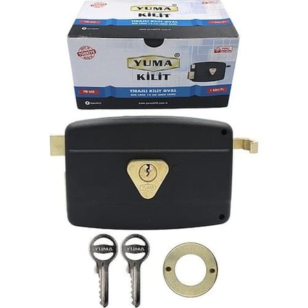 Tedar Yuma Ym-600 Kilit Yuma Tirajlı Kilit Oval Karşılıksız Siyah Najmaddin