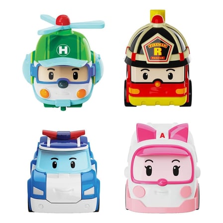 Ticaret POLI MRT-760 Robocar Poli NessiWorld Kasabanın Kurtarma Araçları 4lü Set Najmaddin