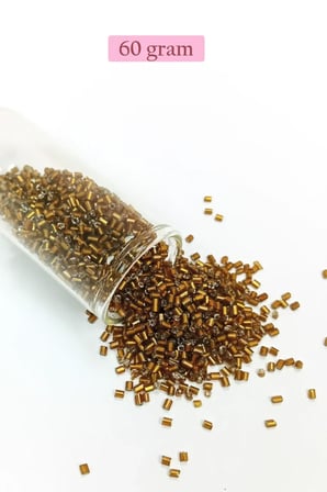 Tedar Kesme Cam Boncuk 2mm - 60 Gram - Koyu Kahverengi - BNC372 Najmaddin