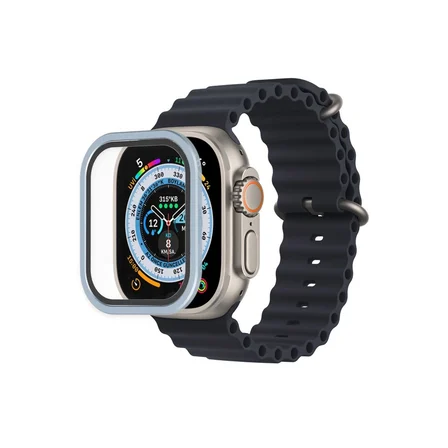 MEPA Najmaddin Watch Ultra 49mm Alüminyum Kasa Cam Ekran Koruyucu - Mavi Najmaddin