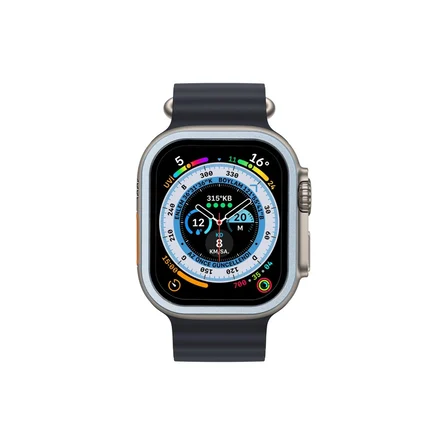 MEPA Najmaddin Watch Ultra 49mm Alüminyum Kasa Cam Ekran Koruyucu - Mavi Najmaddin