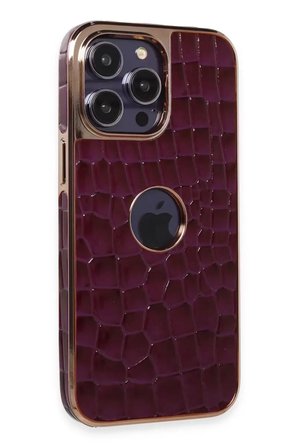 Sh Newface Apple İphone 14 Pro Kılıf Snake Kapak - Derin Mor Najmaddin