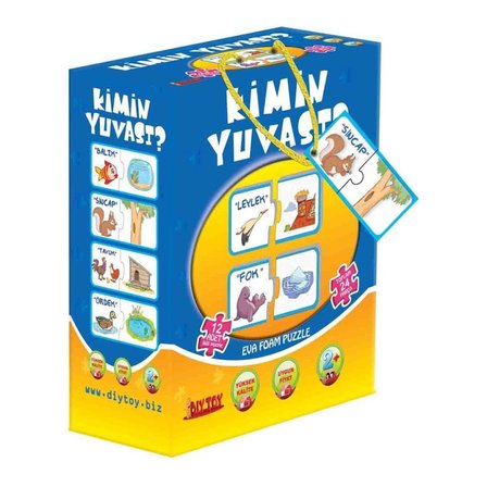 Ticaret 8513 2 Lİ KİMİN YUVASI PUZZLE  KUTULU Najmaddin