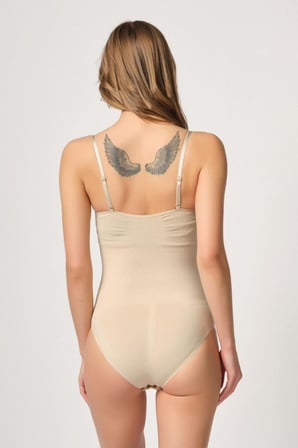 Beru Ten Göğsü Açık Agraflı Body Korse Najmaddin