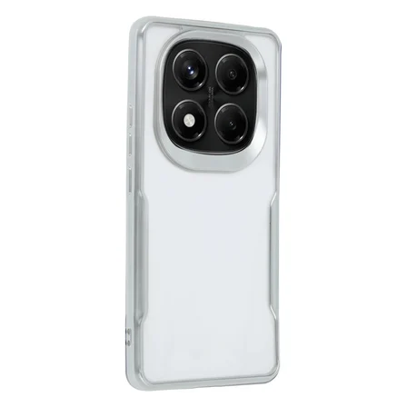 MEPA Najmaddin Xiaomi Redmi Note 14 Pro 5g Kılıf Boyi Silikon Kapak - Gümüş Najmaddin