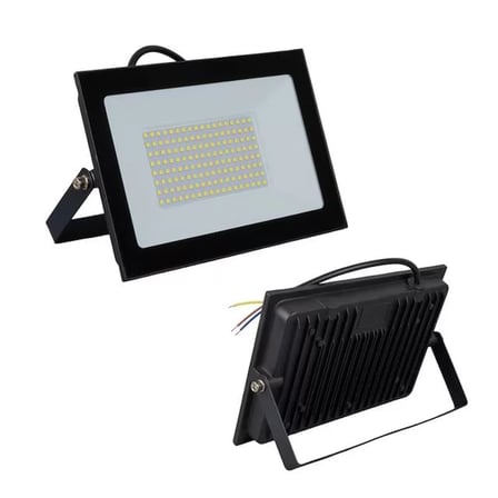Sh Powermaster Pm-22572 100 Watt - 220 Volt 6500k Ip66 150* Işık Açısı Siyah Slim Kasa Beyaz Led Projektör Najmaddin