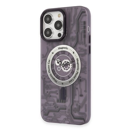 Bez iPhone 14 Pro Kılıf Apollo Magneticsafe Desenli Kapak - Apollo Mor - 5 Najmaddin