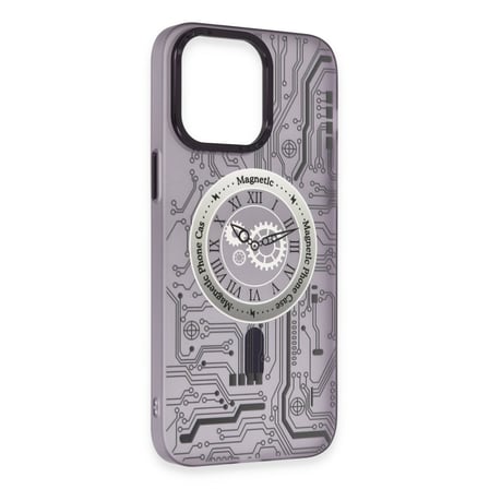 Bez iPhone 14 Pro Kılıf Apollo Magneticsafe Desenli Kapak - Apollo Mor - 5 Najmaddin