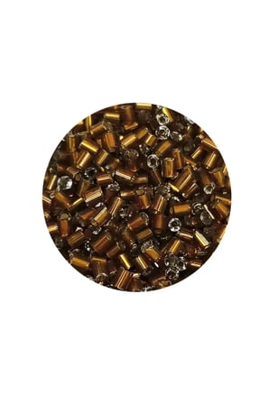Tedar Kesme Cam Boncuk 2mm - 20 Gram - Koyu Kahverengi -BNC324 Najmaddin