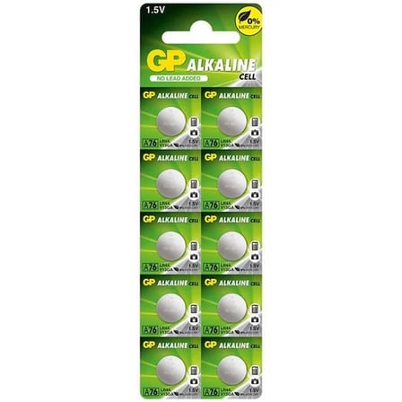 Sh Gp A76 Lr44 Alkalin Ag-13 Pil (a76f-2c10) 10'lu Paket Najmaddin