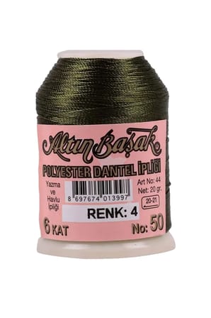 Tedar 3 Adet Altınbaşak Oya ve Dantel İpi 20 gr - Royaleks - No: 1144 - 065 - 004 Najmaddin