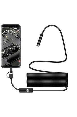 Karg Endoskop 3 İn 1 Yılan Kamera Usb Micro Usb Type-c 20 Metre Sert Kablo Najmaddin