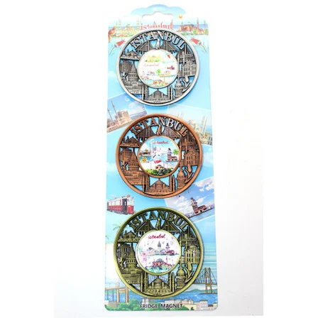 Emin İstanbul Temalı Metal Magnet 3'Lü Set Najmaddin