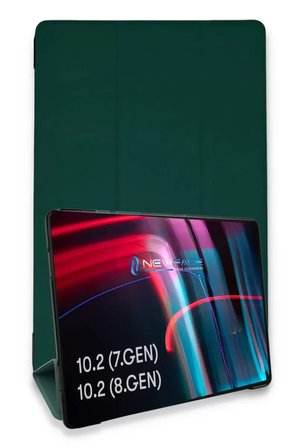 Sh Newface Apple İpad 10.2 (7.nesil) Kılıf Tablet Smart Kılıf - Koyu Yeşil Najmaddin